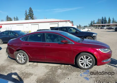 2015 Chrysler 200 Limited z USA, uszkodzony, nr VIN 1C3CCCAB2FN707574
